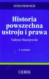 Okładka książki Historia powszechna ustroju i prawa