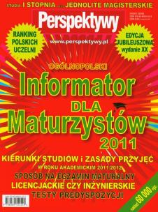 Opakowanie Informator dla maturzystów 2011