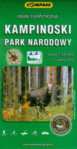 Okładka książki Kampinoski Park Narodowy mapa turystyczna