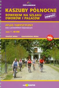 Opakowanie Kaszuby Północne rowerem na szlaku dworów i pałaców atlas turystyczny