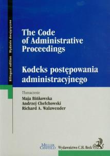 Opakowanie Kodeks postępowania administracyjnego The Code of Administrative Proceedings