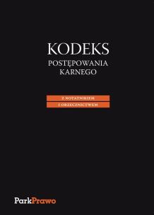 Okładka książki Kodeks postępowania karnego z notatnikiem i orzecznictwem