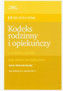 Opakowanie Kodeks rodzinny i opiekuńczy z komentarzem