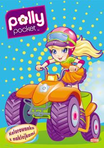Okładka książki Kolorowanka z naklejkami - Polly pocket