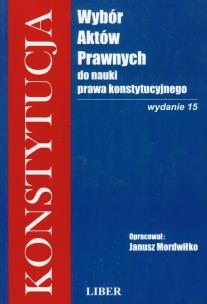 Okładka książki Konstytucja Wybór aktów prawnych do nauki prawa konstytucyjnego