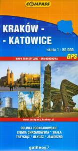 Opakowanie Kraków-Katowice mapa turystyczno-samochodowa