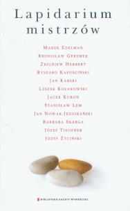 Okładka książki Lapidarium mistrzów - Klich Aleksandra