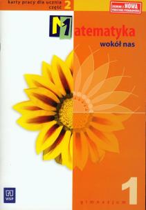 Okładka książki Matematyka wokół nas 1 Karty pracy część 2