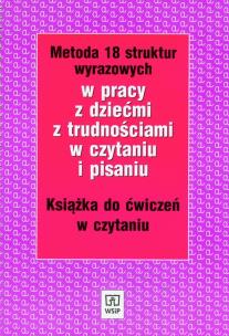 Okładka książki Metoda 18 struktur wyraz. ćw czytanie WSIP