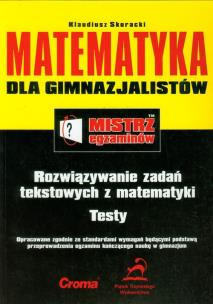 Okładka książki Mistrz egzaminów Matematyka gimnazjum