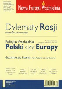 Okładka książki Nowa Europa Wschodnia 5/2009