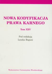 Opakowanie Nowa kodyfikacja prawa karnego Tom XXV