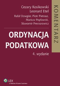 Okładka książki Ordynacja podatkowa Komentarz