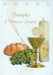 Okładka książki Pamiątka I Komunii św.- biała