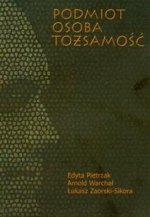 Okładka książki Podmiot osoba tożsamość