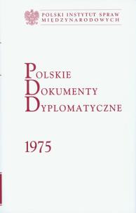 Okładka książki Polskie Dokumenty Dyplomatyczne 1975
