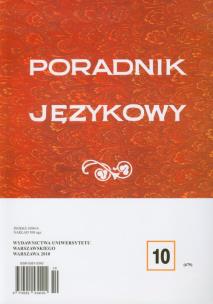 Opakowanie Poradnik językowy 10/2010