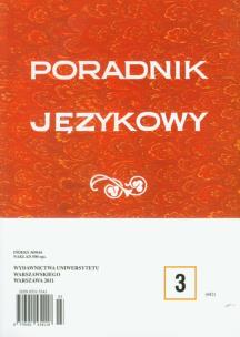 Opakowanie Poradnik Językowy 3/2011