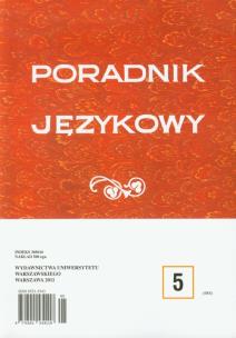 Opakowanie Poradnik językowy 5/2011
