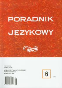 Opakowanie Poradnik językowy 6/2011
