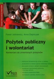 Okładka książki Pożytek publiczny i wolontariat