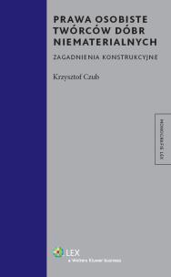 Okładka książki Prawa osobiste twórców dóbr niematerialnych
