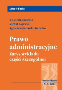 Okładka książki Prawo administracyjne Zarys wykładu części szczególnej
