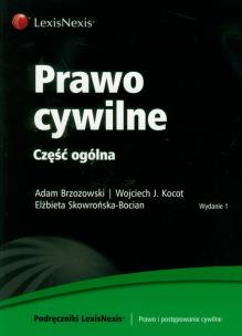 Okładka książki Prawo cywilne Część ogólna
