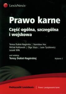 Okładka książki Prawo karne Część ogólna, szczególna i wojskowa