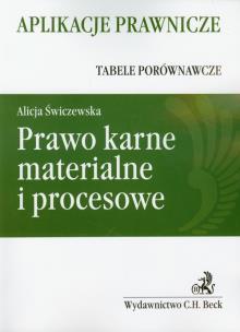 Okładka książki Prawo karne materialne i procesowe. Tabele..