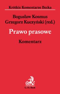 Okładka książki Prawo prasowe Komentarz