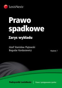 Okładka książki Prawo spadkowe Zarys wykładu