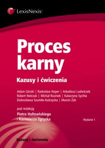 Okładka książki Proces karny Kazusy i ćwiczenia