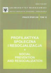 Opakowanie Profilaktyka społeczna i resocjalizacja tom 18