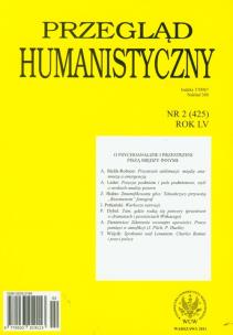Opakowanie Przegląd humanistyczny 2/2011