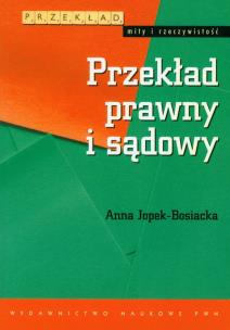Okładka książki Przekład prawny i sądowy