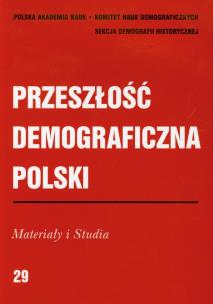 Opakowanie Przeszłość demograficzna Polski 29 Materiały i Studia