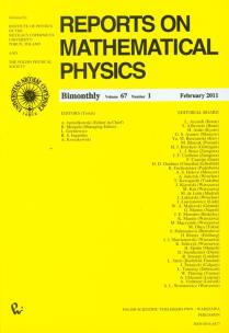 Opakowanie Reports on Mathematical Physics 67/1 Kraj