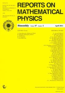 Opakowanie Reports on Mathematical Physics 67/2
