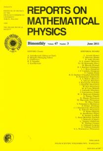 Opakowanie Reports on Mathematical Physics 67/3