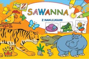 Okładka książki Sawanna - malow. z naklejkami ARYSTOTELES