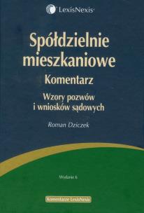 Okładka książki Spółdzielnie mieszkaniowe Komentarz