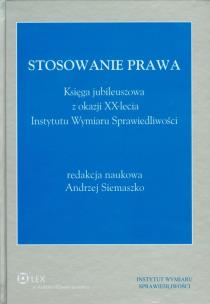 Okładka książki Stosowanie prawa