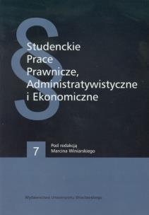 Opakowanie Studenckie prace prawnicze administratywistyczne i ekonomiczne 7