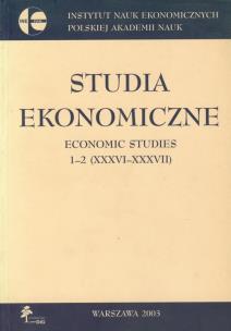 Opakowanie Studia ekonomiczne Economic studies 1-2