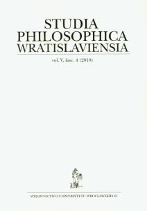 Opakowanie Studia Philosophica Wratislaviensia 4/2010