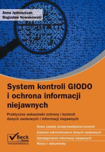Okładka książki System kontroli GIODO i ochrona informacji niejawnych