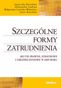 Okładka książki Szczególne formy zatrudnienia