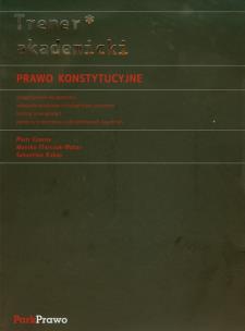 Okładka książki Trener akademicki Prawo konstytucyjne