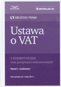 Okładka książki Ustawa o Vat z komentarzem